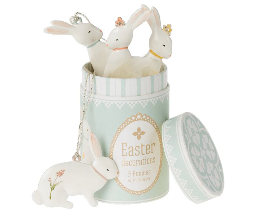Maileg Easter Bunny Ornaments, 5 Pcs.