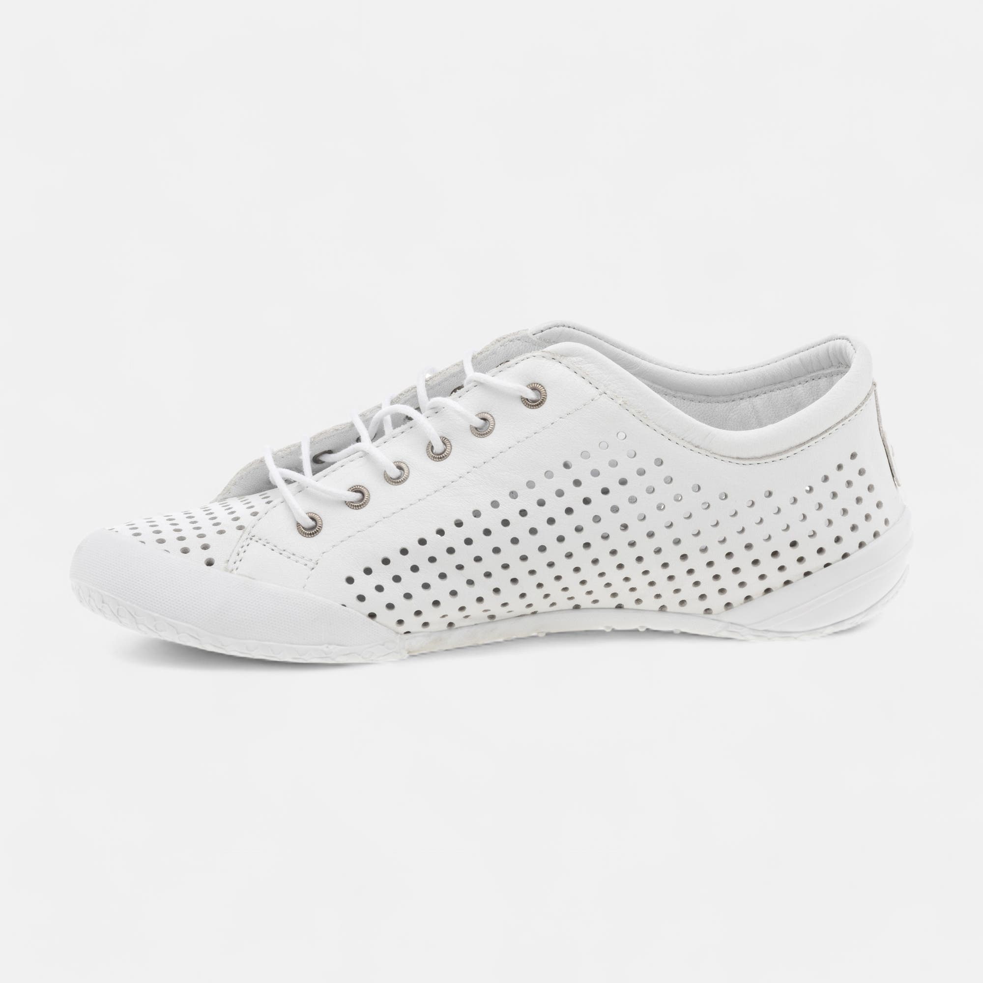 Baskets basses Femme en cuir blanc
