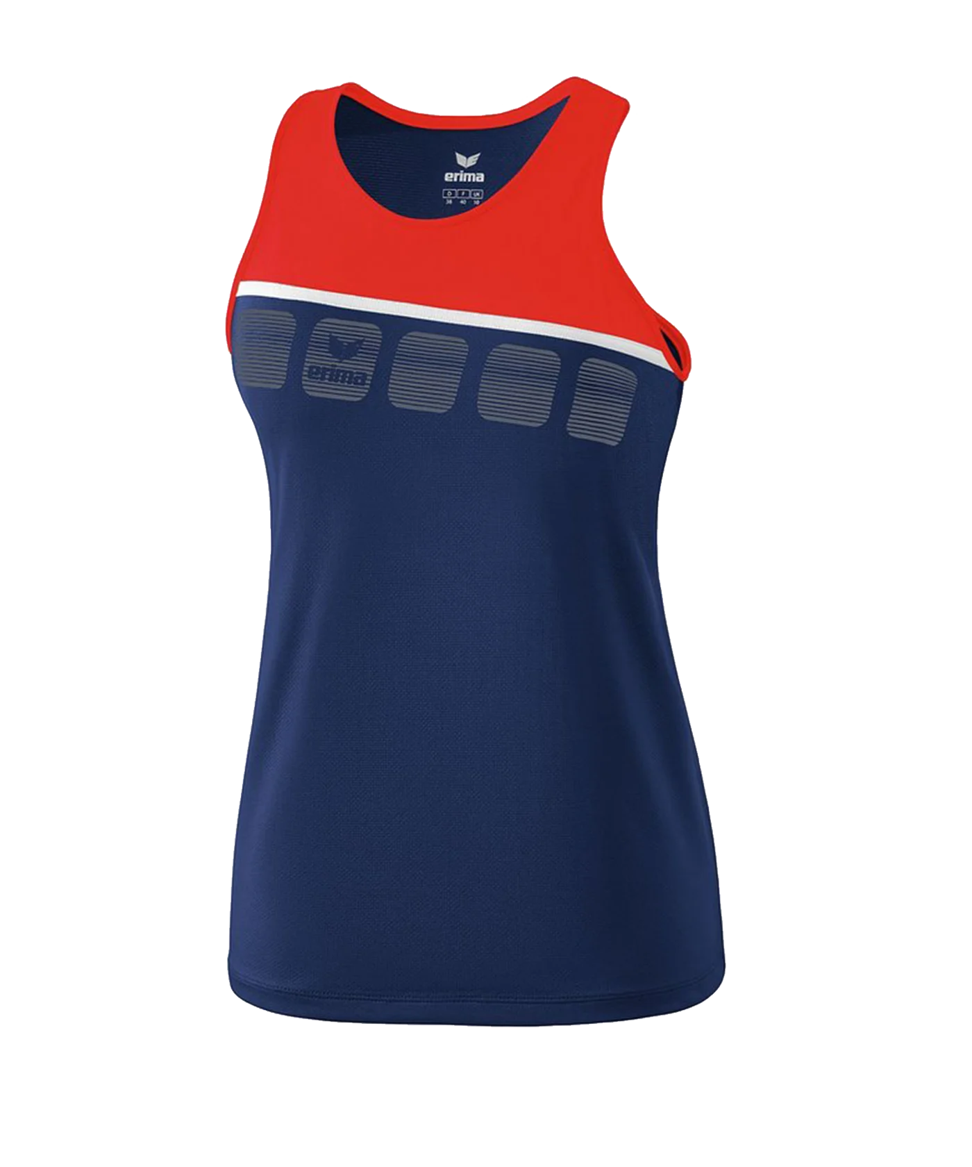 Erima 5-C Tanktop Damen Blau Rot