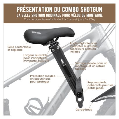 Kit Combo VTT Shotgun Selle   Guidon Enfant