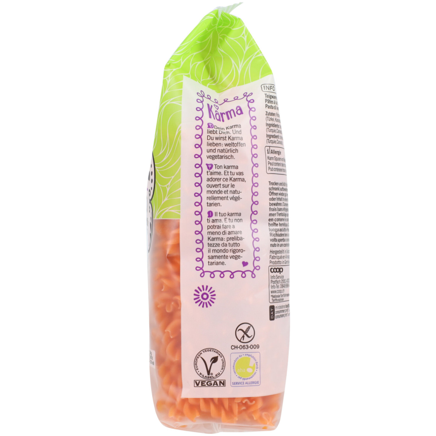 Karma Rote Linsen Fusilli