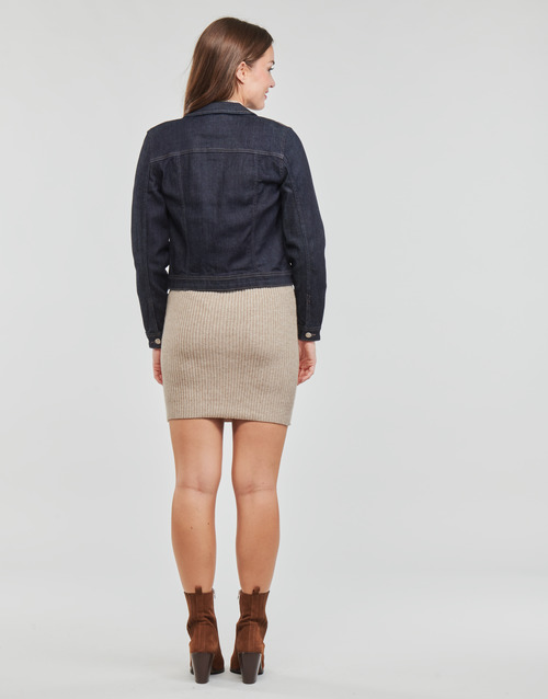 Only - ONLTIA LIFE DNM JACKET RAW PIM - Dark blue denim