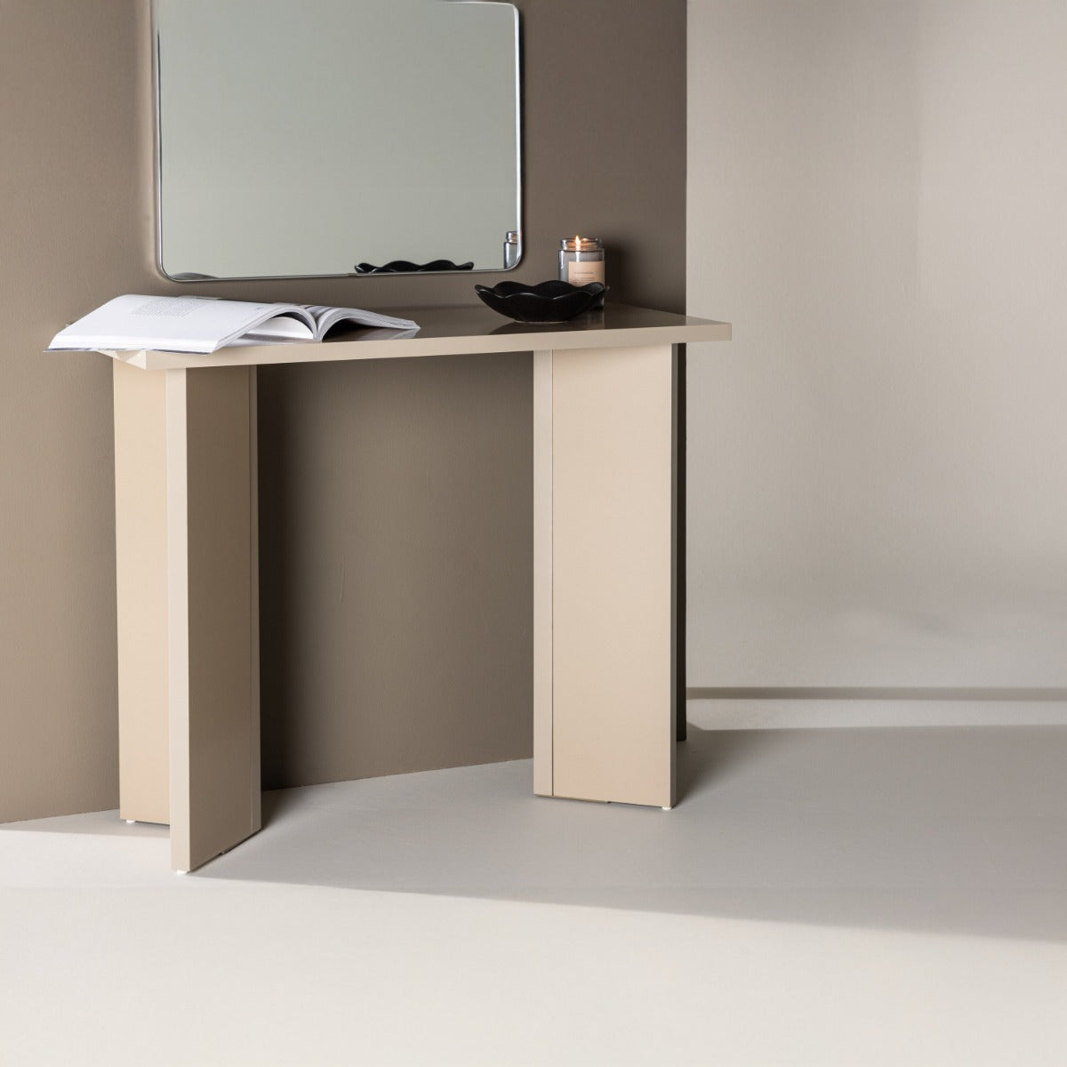 FjÃ´rd - Sidetable Rechthoek - Beige - 90cm - Kristiansund