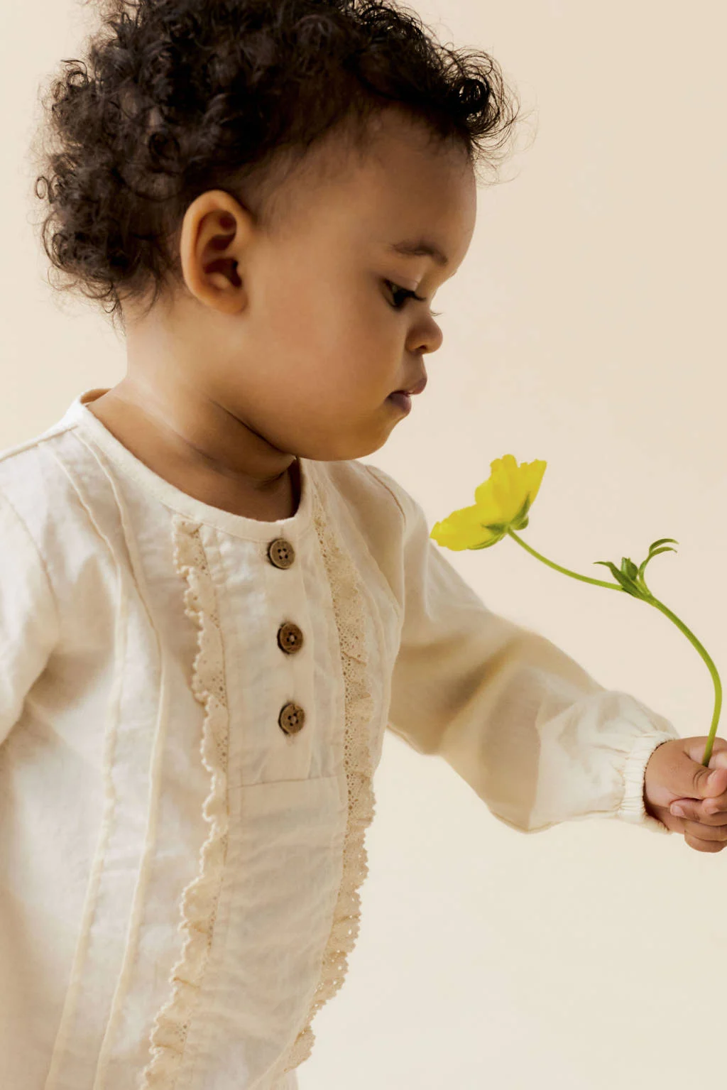 LIL' ATELIER blousetop ecru broderie
