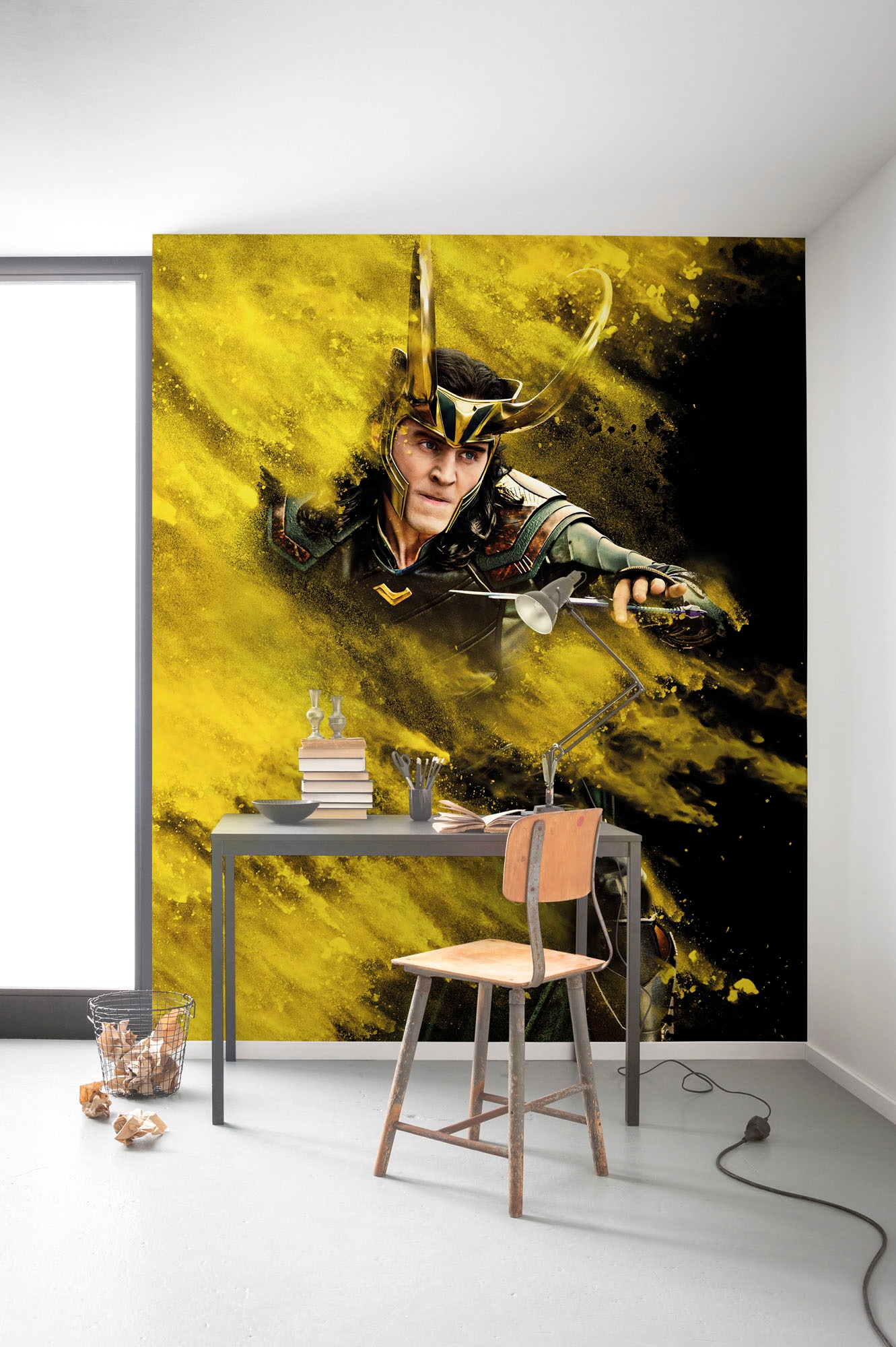 Komar Fototapete »Digitaldruck Vlies -  Loki Yellow Dust - Grösse 200 x 250 cm« bedruckt glatt Kinderzimmer