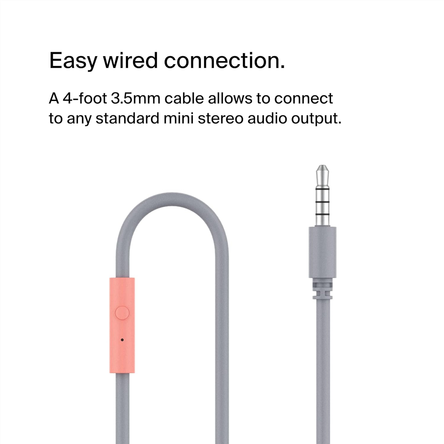 SoundForm Mini kabelgebundener On-Ear Kopfhörer mit Mikrofon   85dB Lautstärke-Begrenzung (AUD004BTPK) - Pink