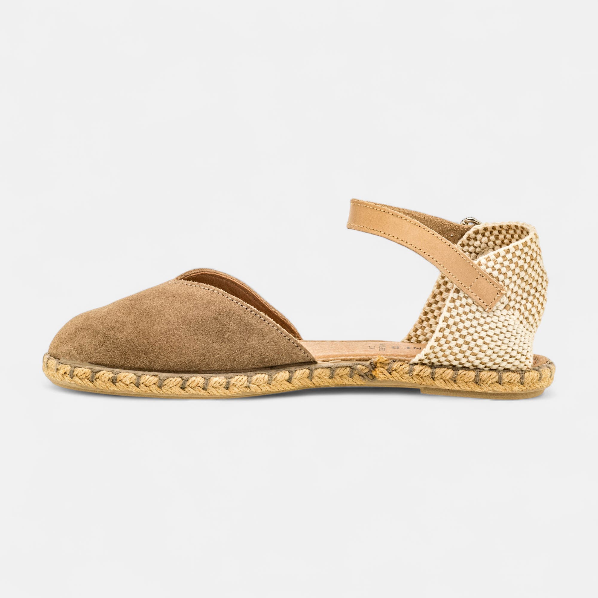 Espadrilles Femme en cuir beige