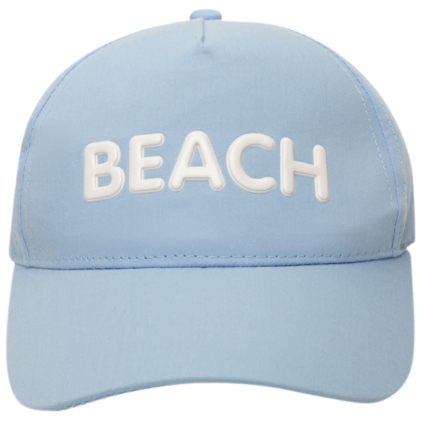 Casquette à message gomme en relief pour garçon - Bleu