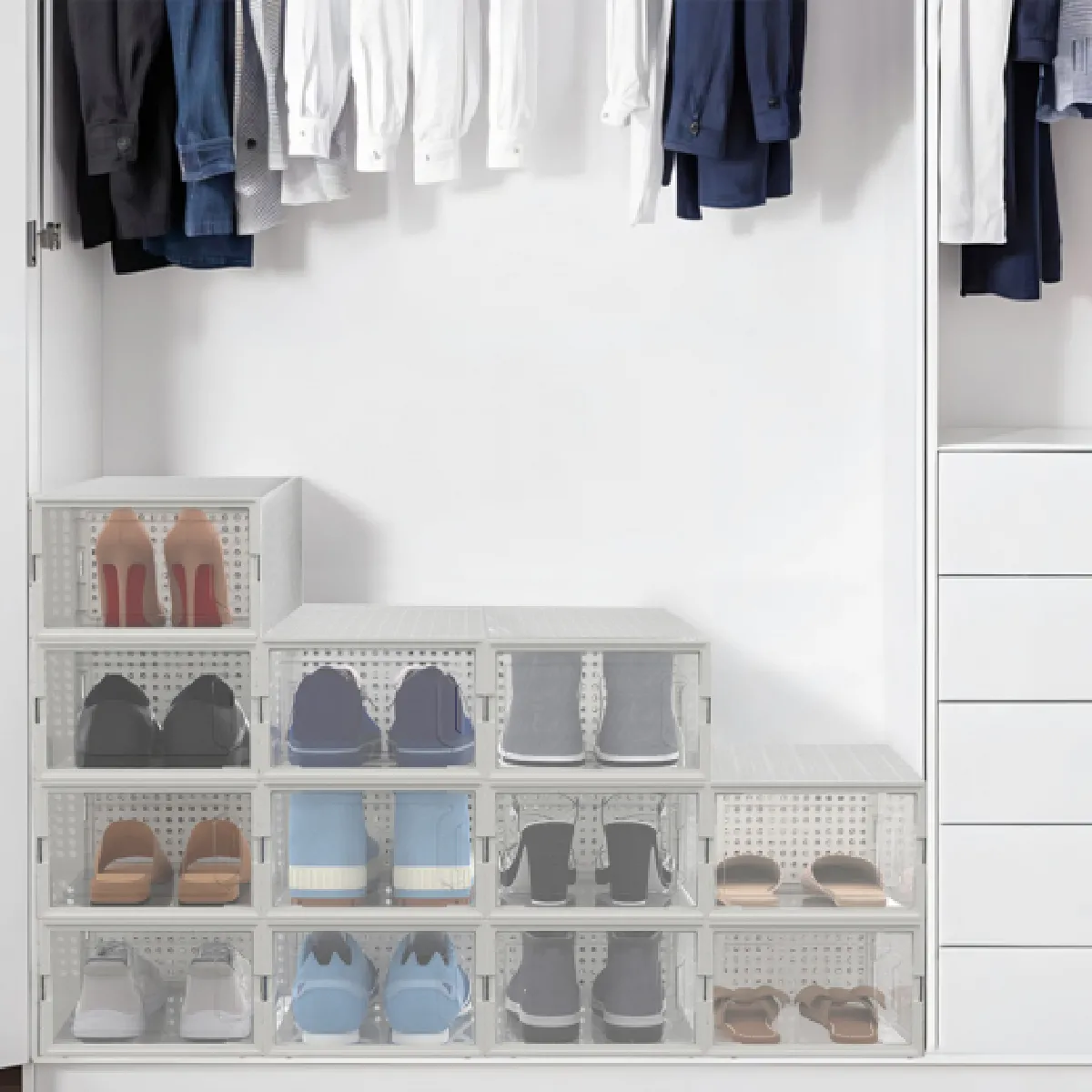 Idmarket MARKET Lot de 12 Boites à Chaussures