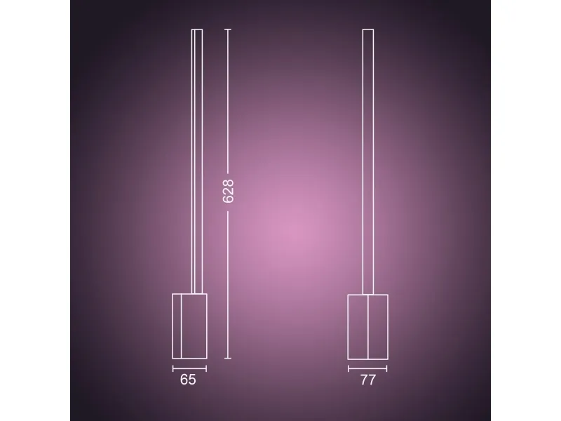 Philips Hue White and Color Ambiance Signe - Skrivebordslampe - LED - 14 W - 16 millioner farver - aluminium
