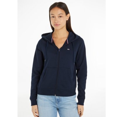 Sweatshirt zippé à capuche femme Navy TOMMY HILFIGER