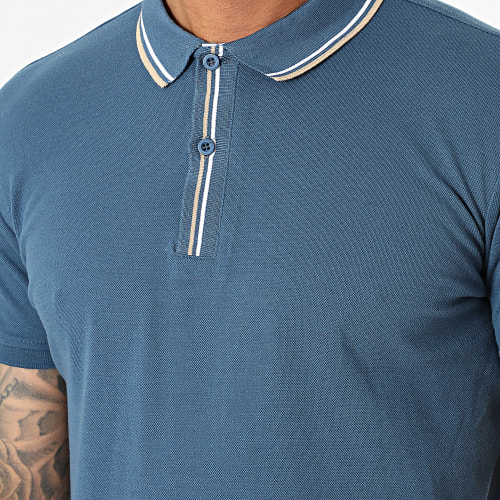 Polo Manches Courtes Bleu Marine