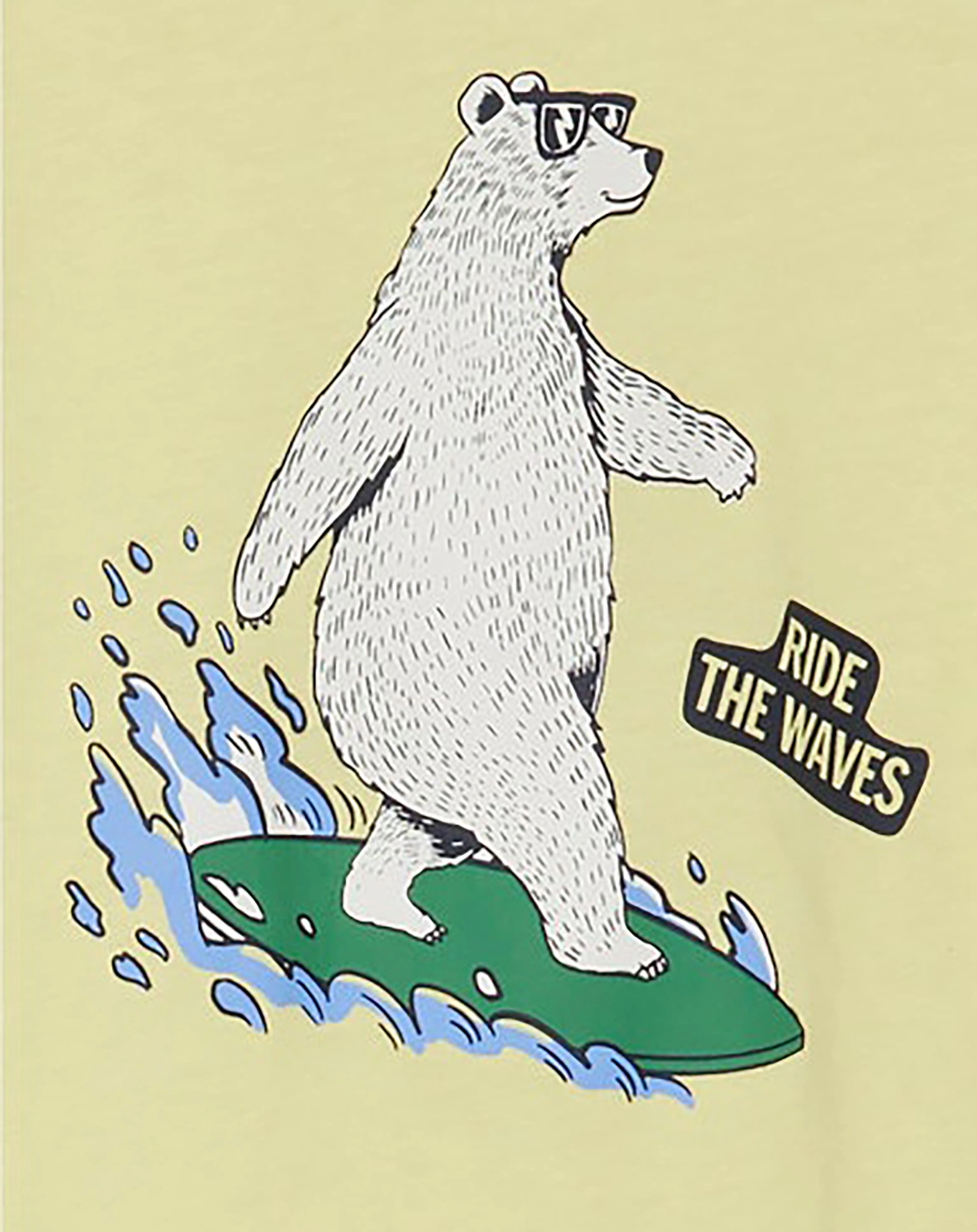 T-Shirt NMMJESO - BEACHBEAR in yellow pear