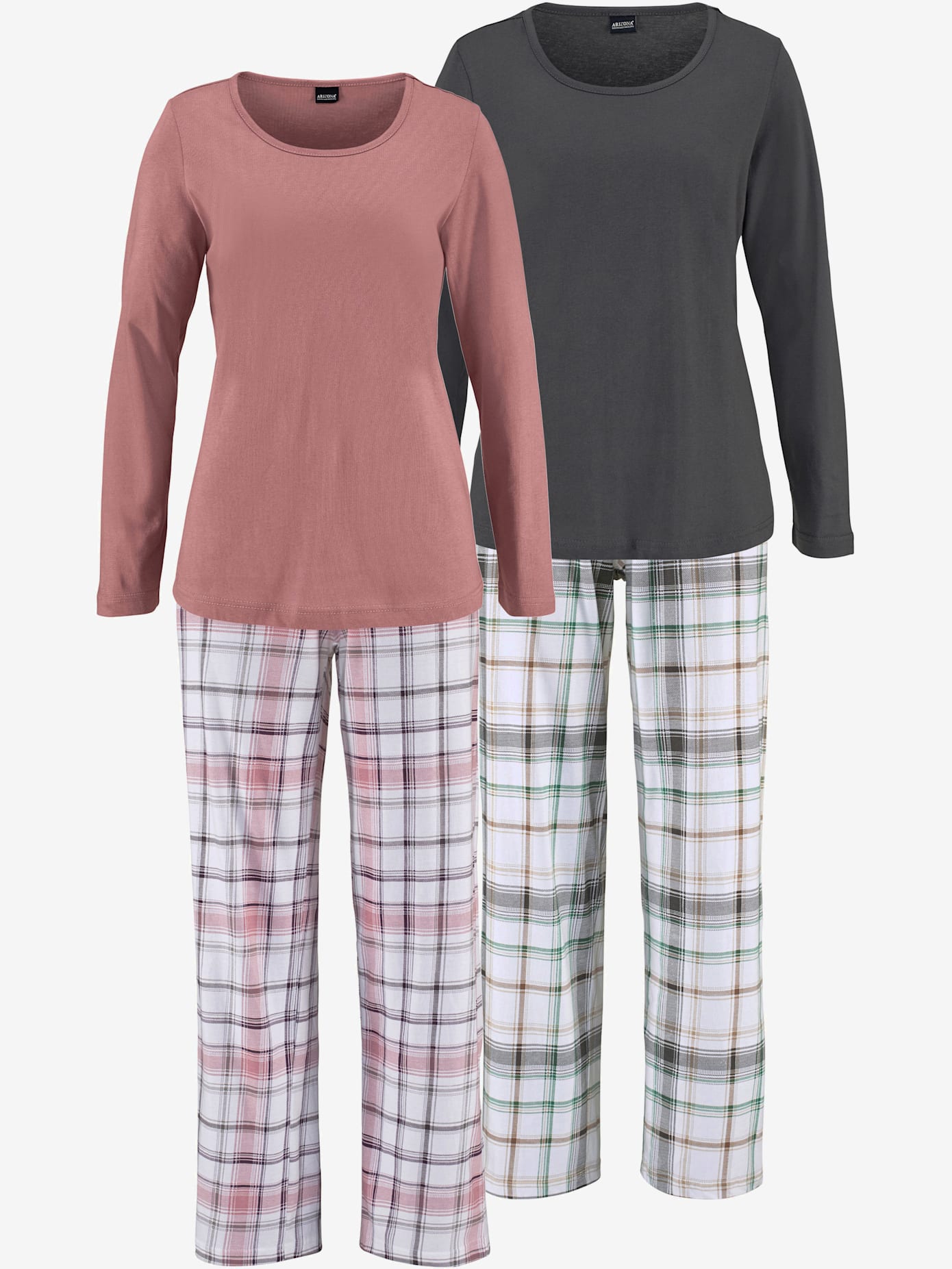 Lot de 2 pyjamas à carreaux