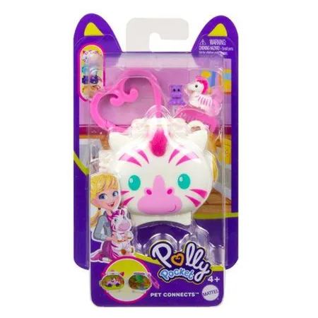 Mattel Polly Pocket Steckspaß Tiere Mini-Schatullen, 1 Stück, 8-fach sortiert