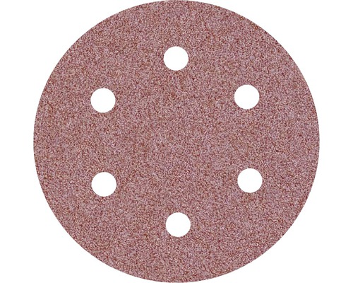 Menzer klittenbandschuurschijf Ø225 mm, korrel 16, 6-gats, korund, verpakking van 10