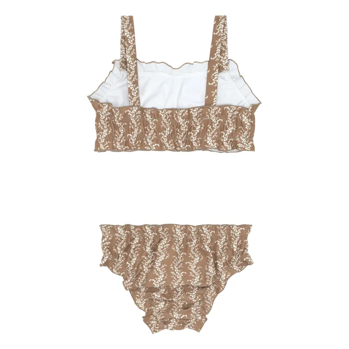 Minnow Maillot 2 Pièces Ruffle Fleur | Marron