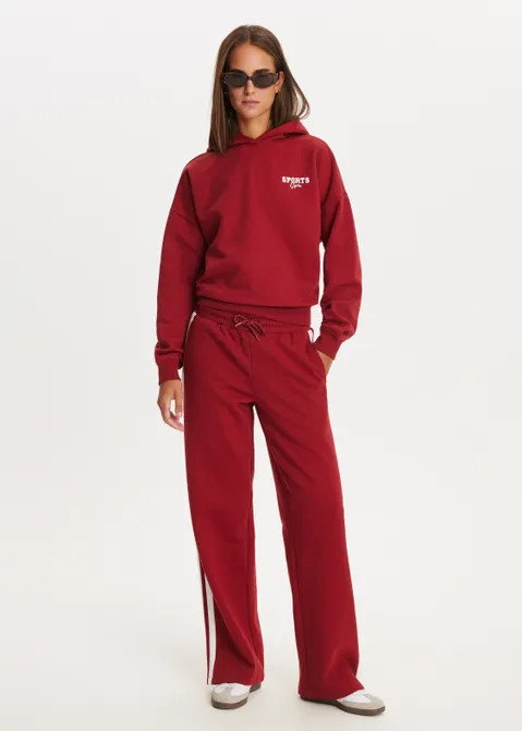 Sweatpants met strepen rood (ROO.D)