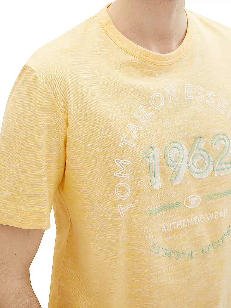 TOM TAILOR T-Shirt gelb