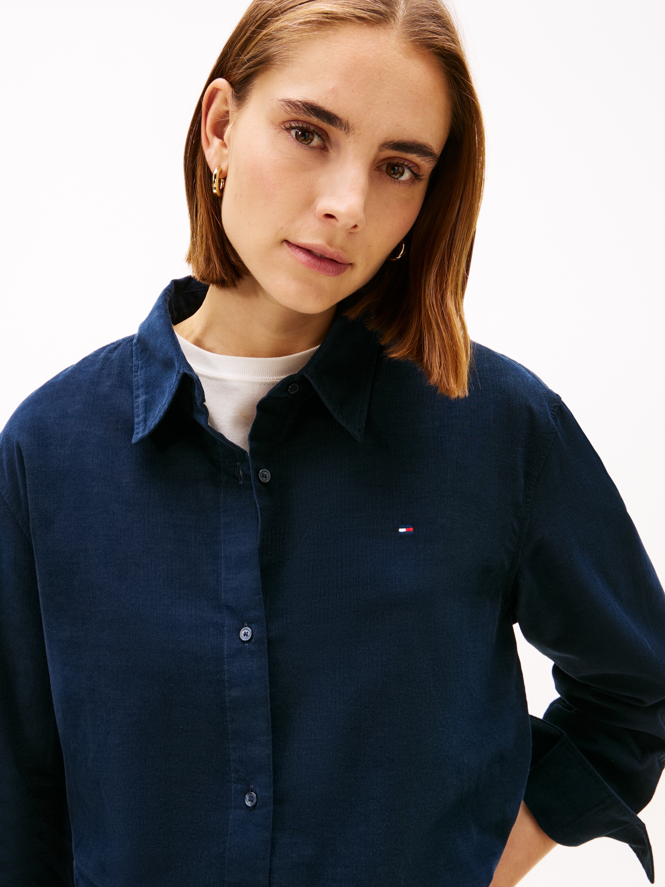 Tommy Hilfiger Shirtbluse »CORDUROY RELAXED SHIRT«