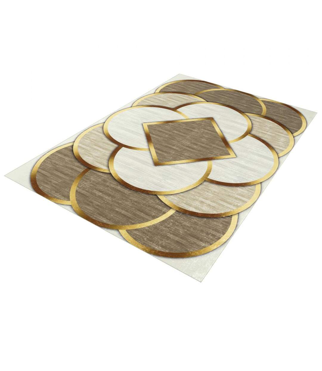 Tapis salon IMPNUM 33 en polyester doux et soyeux Lavable 30°