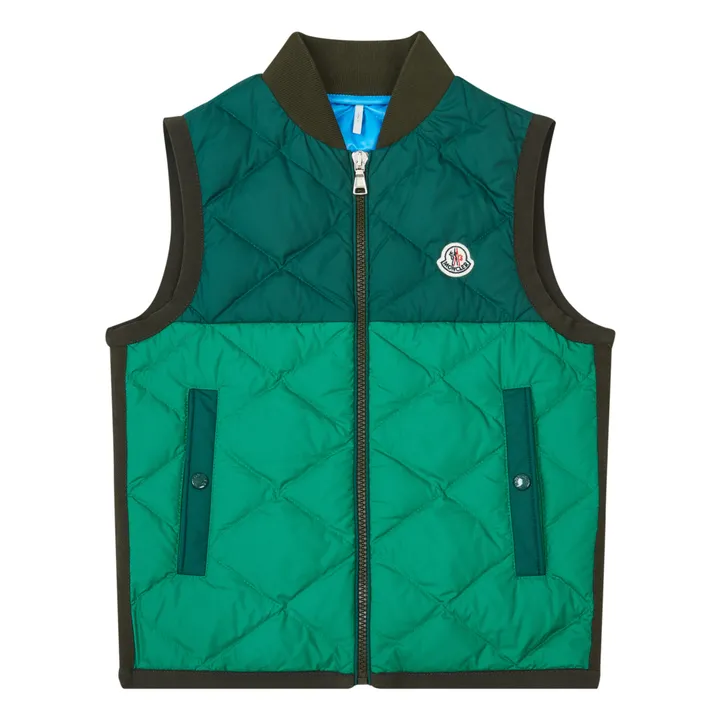 Moncler Veste Sans Manches Bokkai | Vert foncé