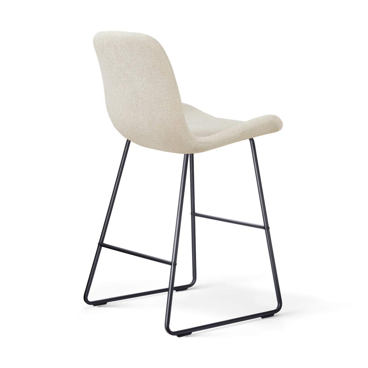 Barkruk Nino-Fé zwart onderstel cottonbeige 65 cm