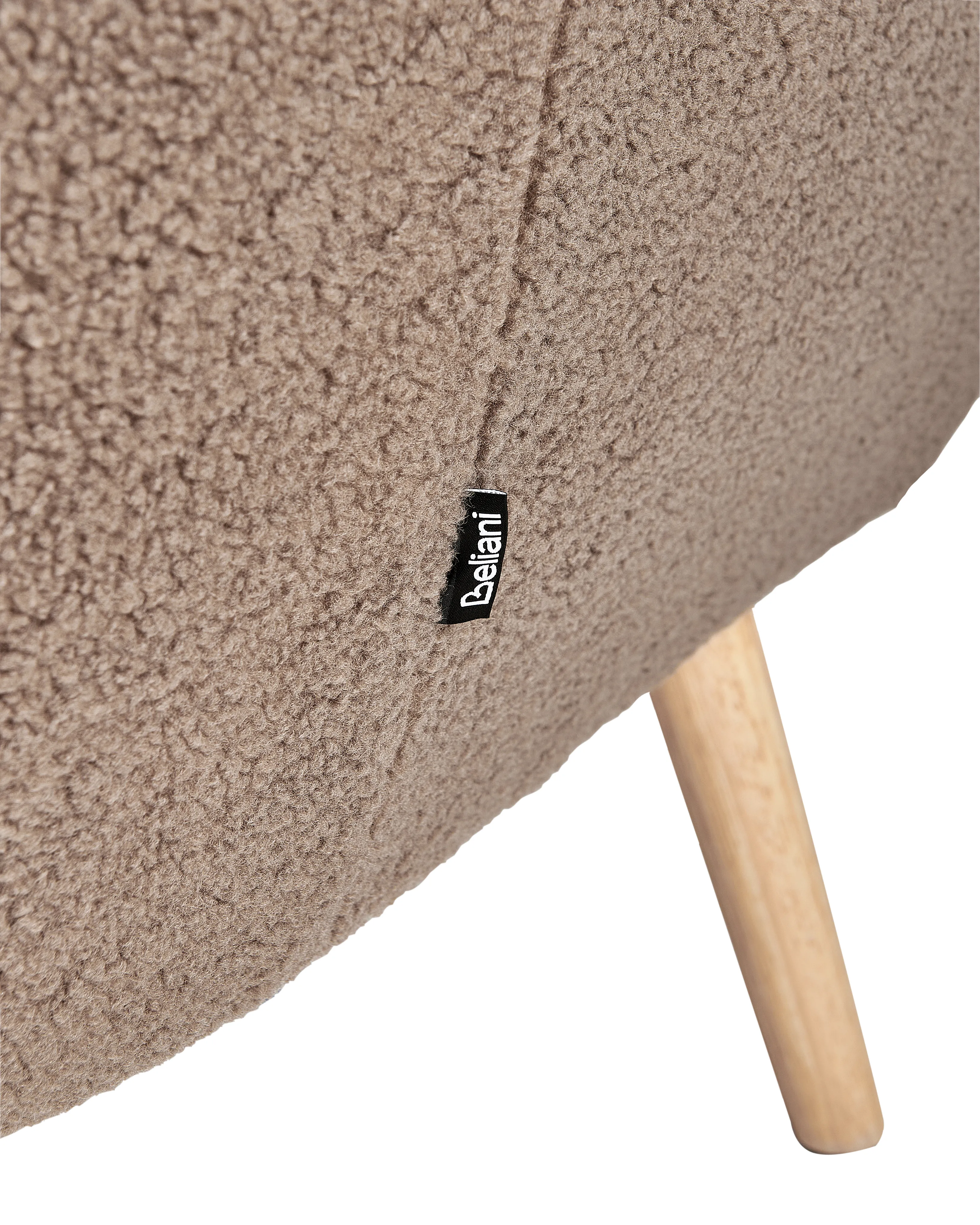 Fauteuil DRAMMEN Bouclé Bruin