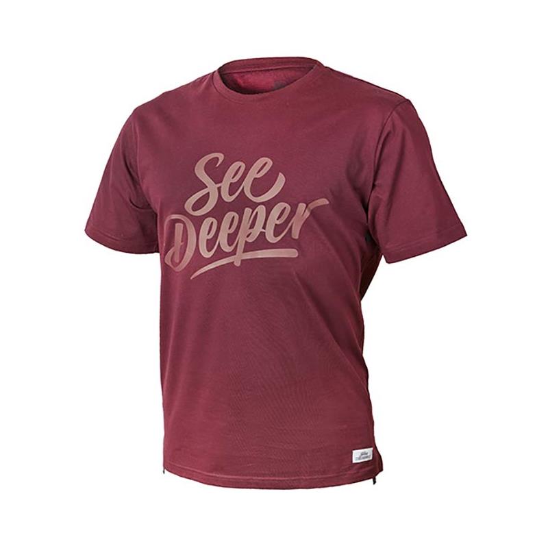 Tee Shirt Manches Courtes Homme Fortis See Deeper - Bordeaux