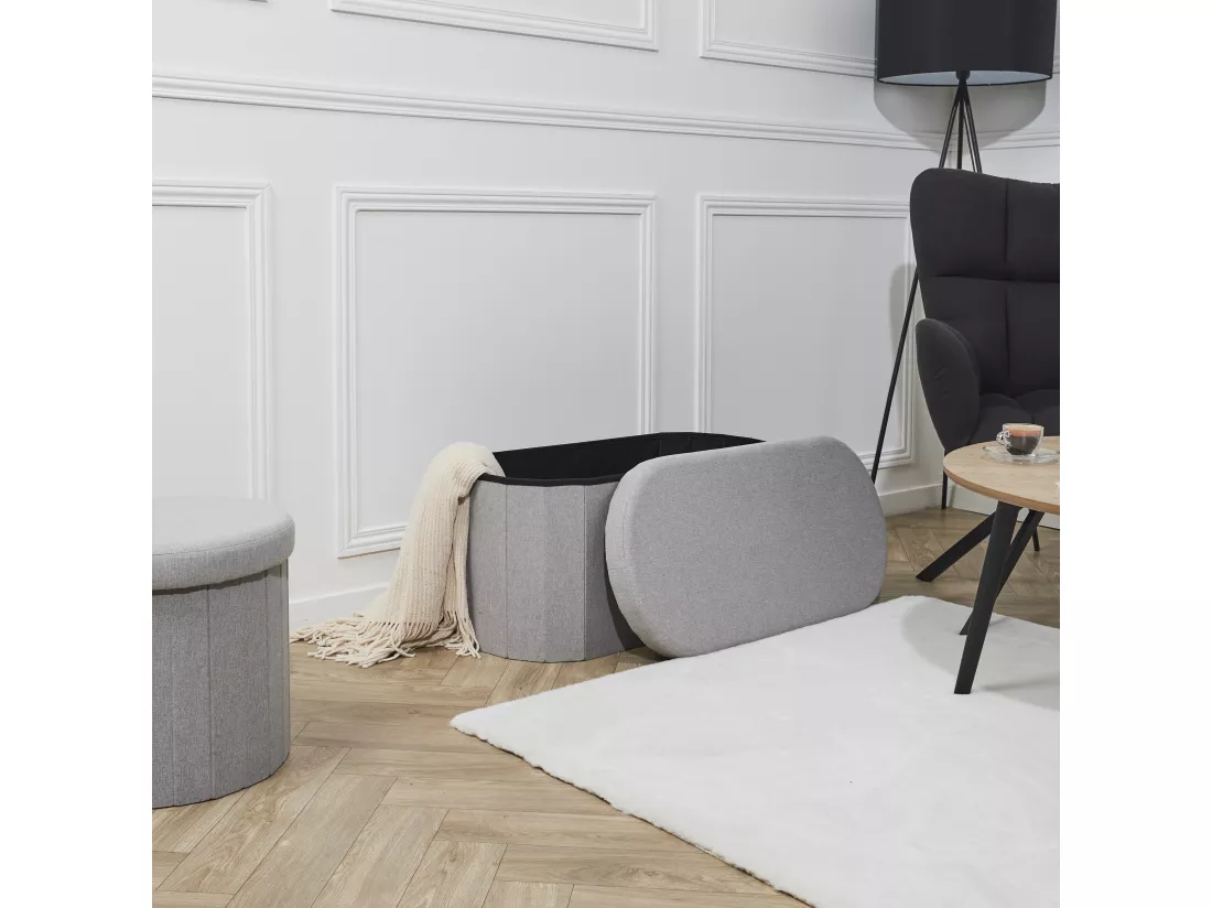 Coffre Banc Pliable Gris Pills M2