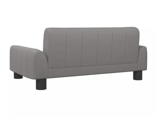 Canapé pour enfants gris 70x45x30 cm similicuir