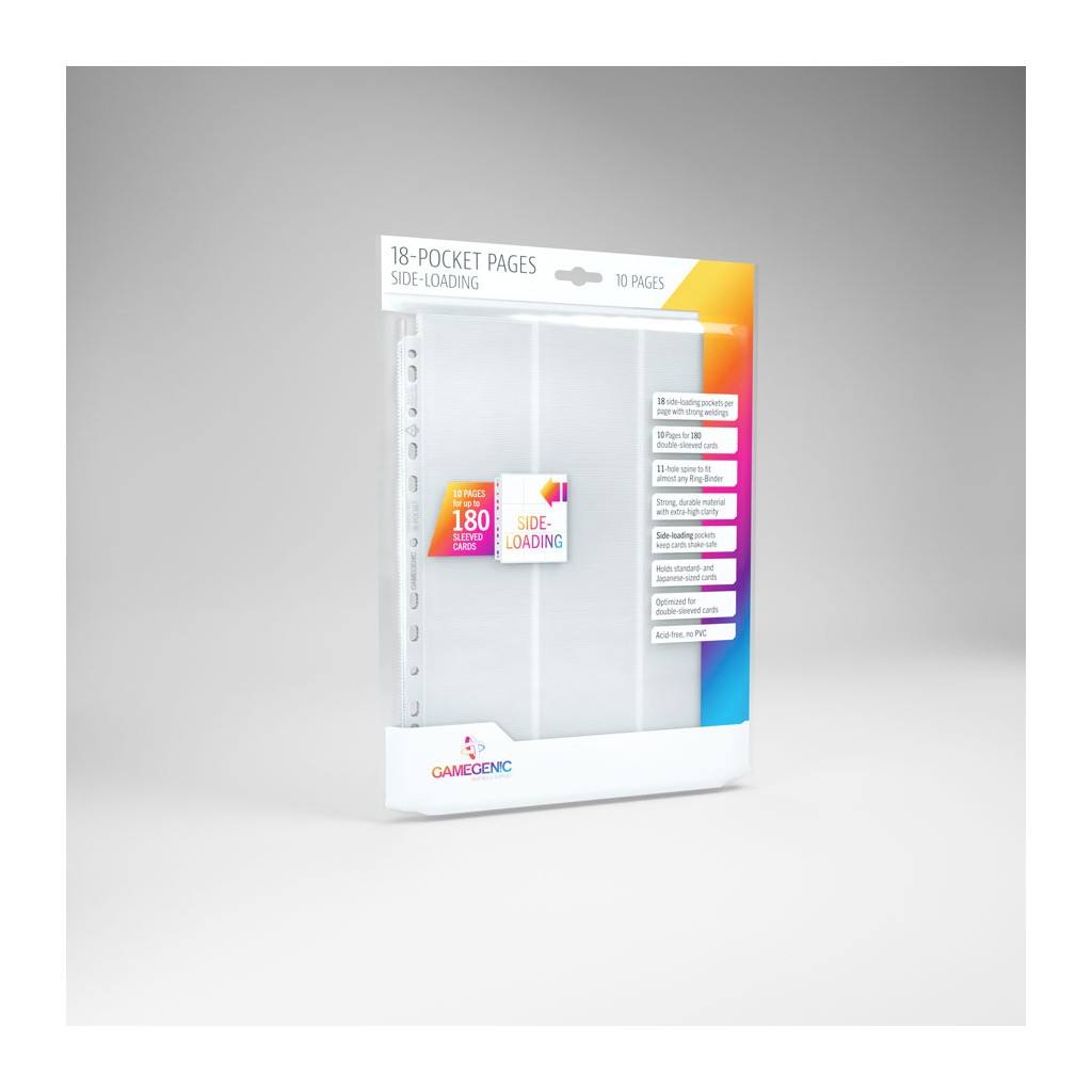 Gamegenic - Sideloading 18-Pocket Pages 10 pcs pack