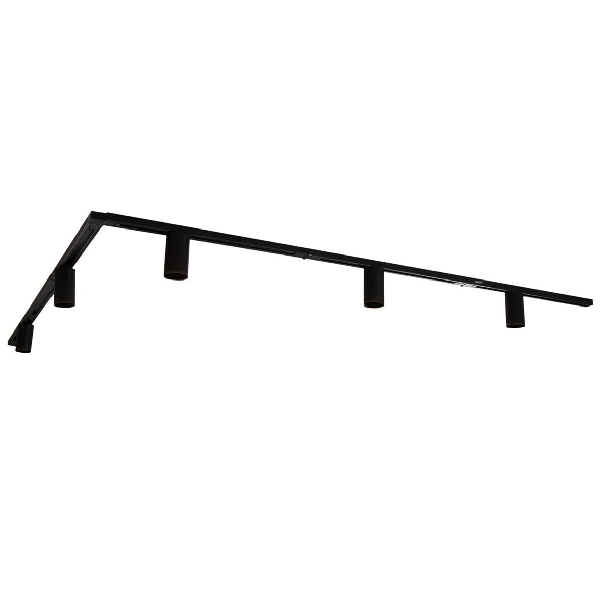 Modern railsysteem met 5 spots zwart 1-fase GU10 50mm - Iconic Ruby Honey