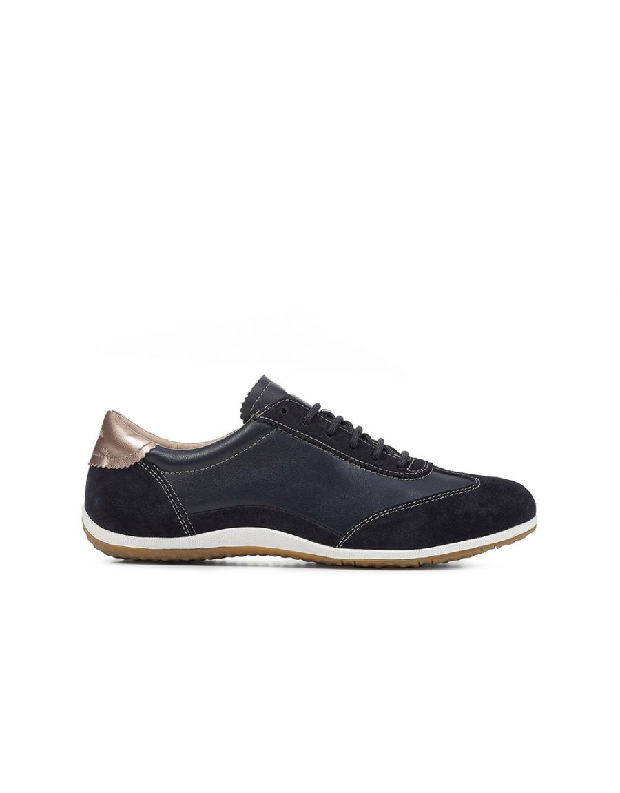 Baskets légères bleu cuir