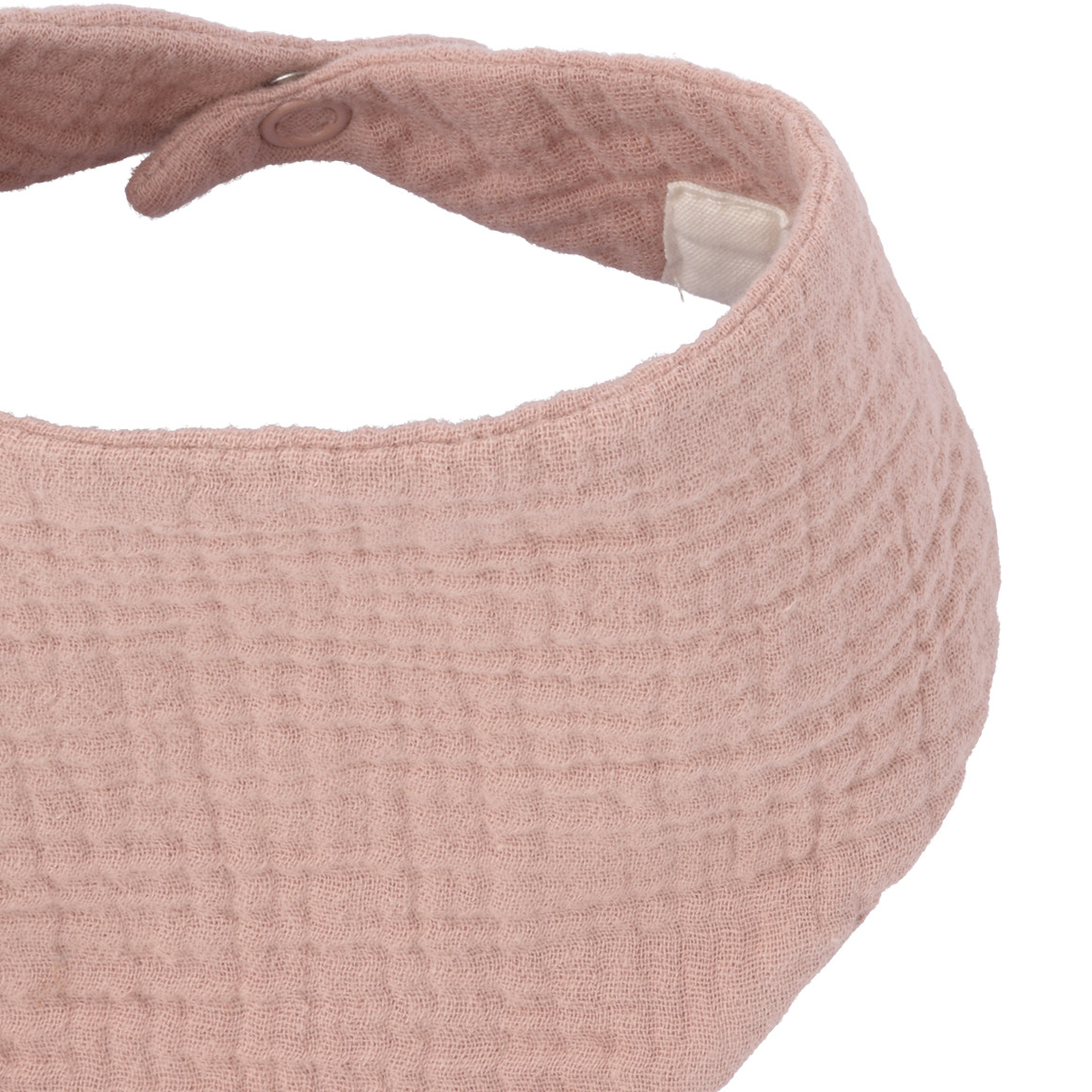 Topomini Pure Collection Baby Musselin-Bandana unifarben puderrosa