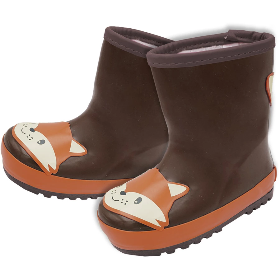 Maximo Kindergummistiefel Fuchs kastanie