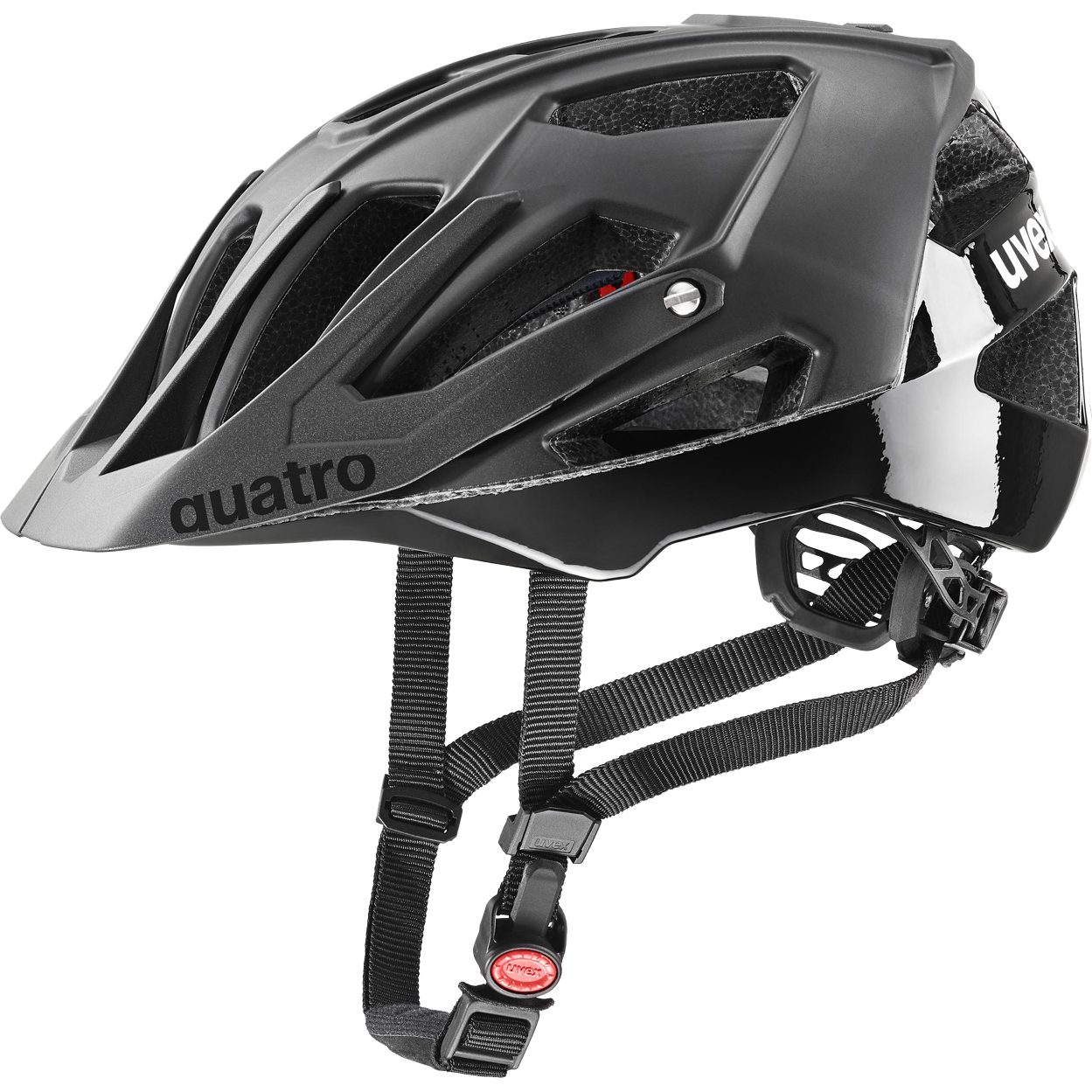 Uvex quatro cc Fahrradhelm all black matt