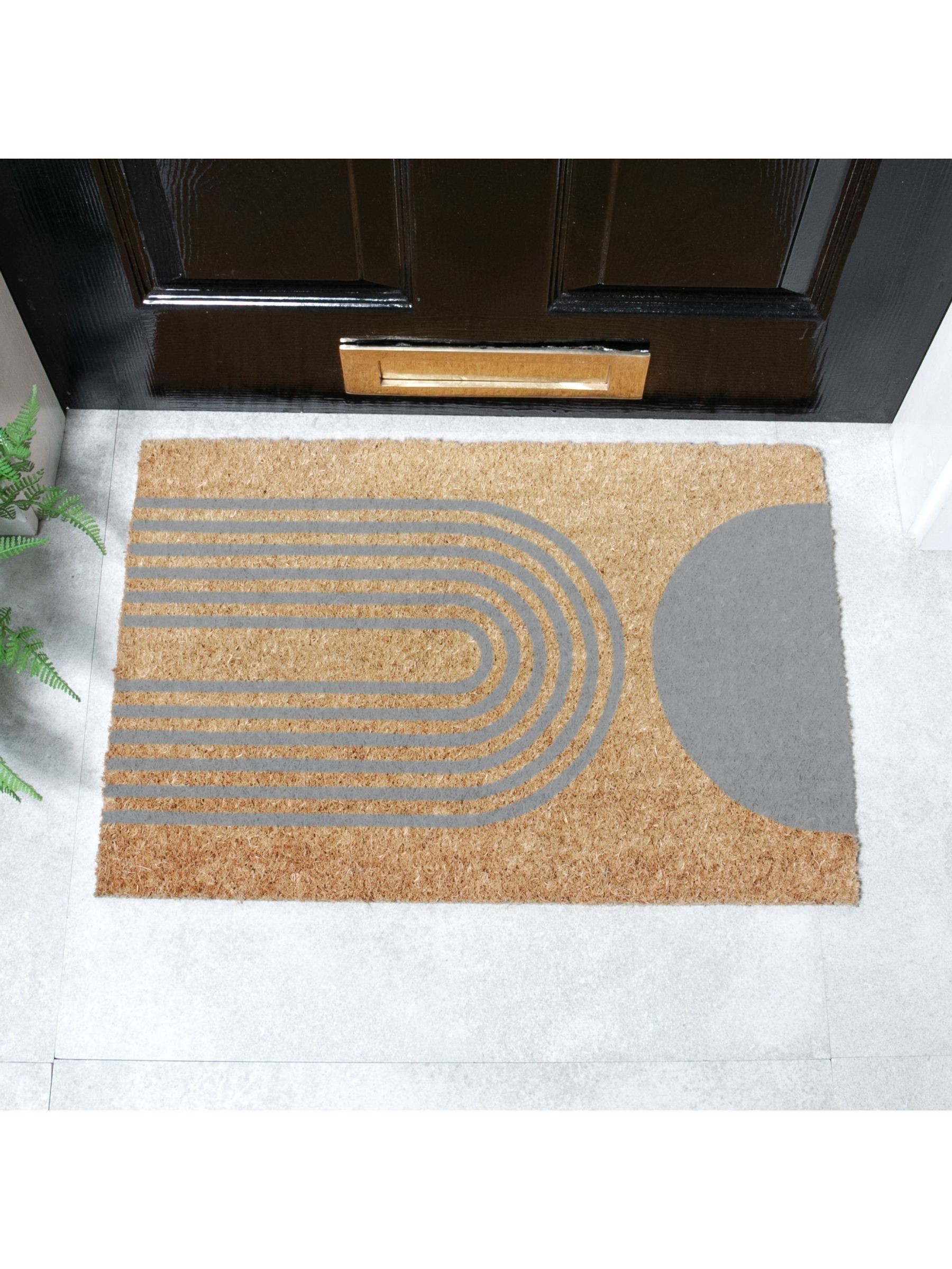 Artsy Mats Abstract Half Moon Doormat