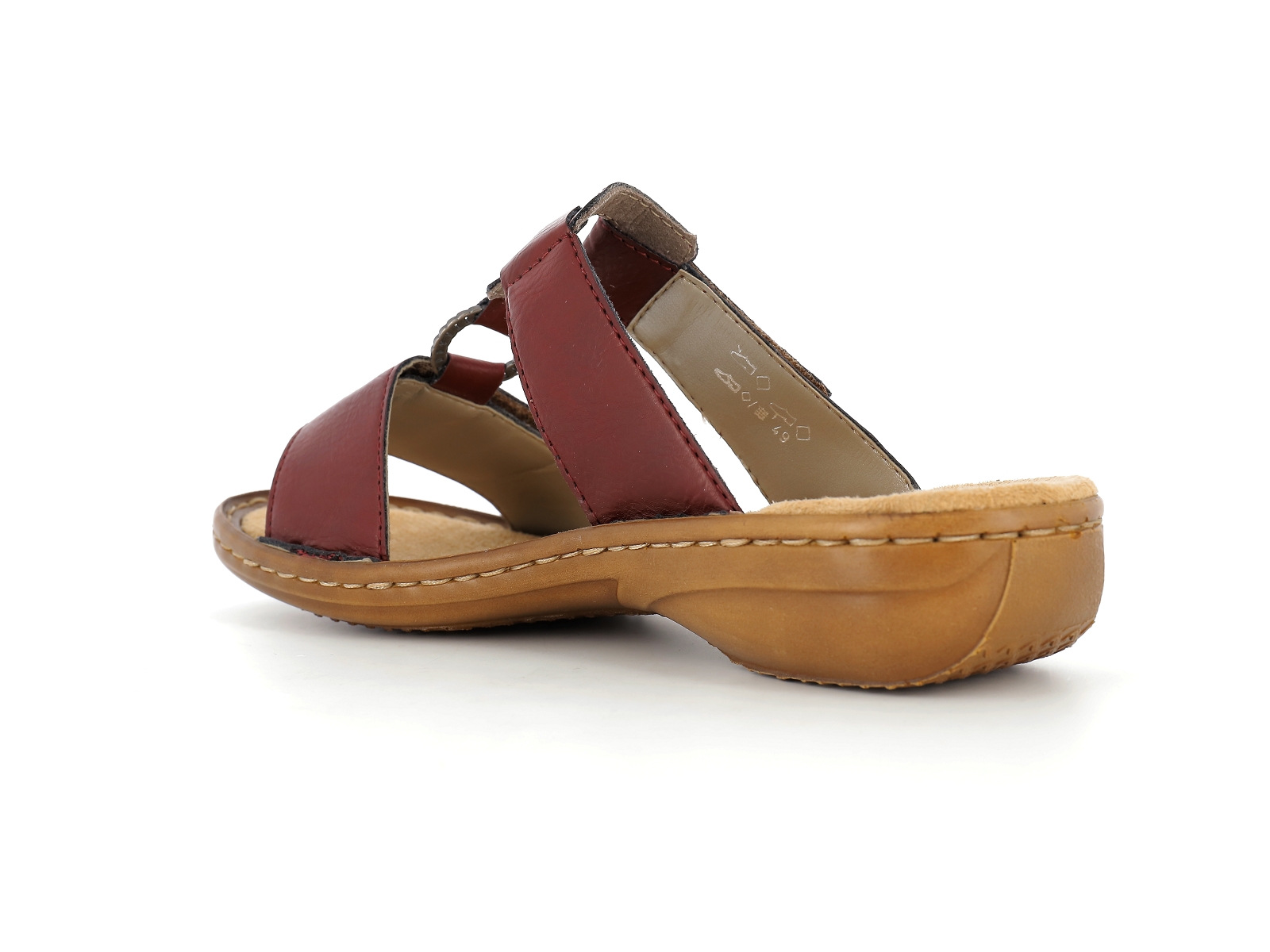 Rieker-60829 Synthétique Rouge Foncé