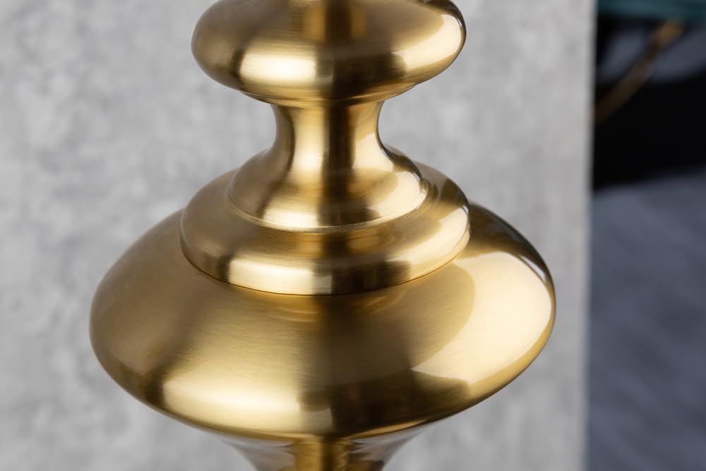 riess-ambiente.de Edle Design Stehlampe LUCIE 160cm schwarz gold gebürstet Barock Stil Stehleuchte Wohnzimmerleuchte