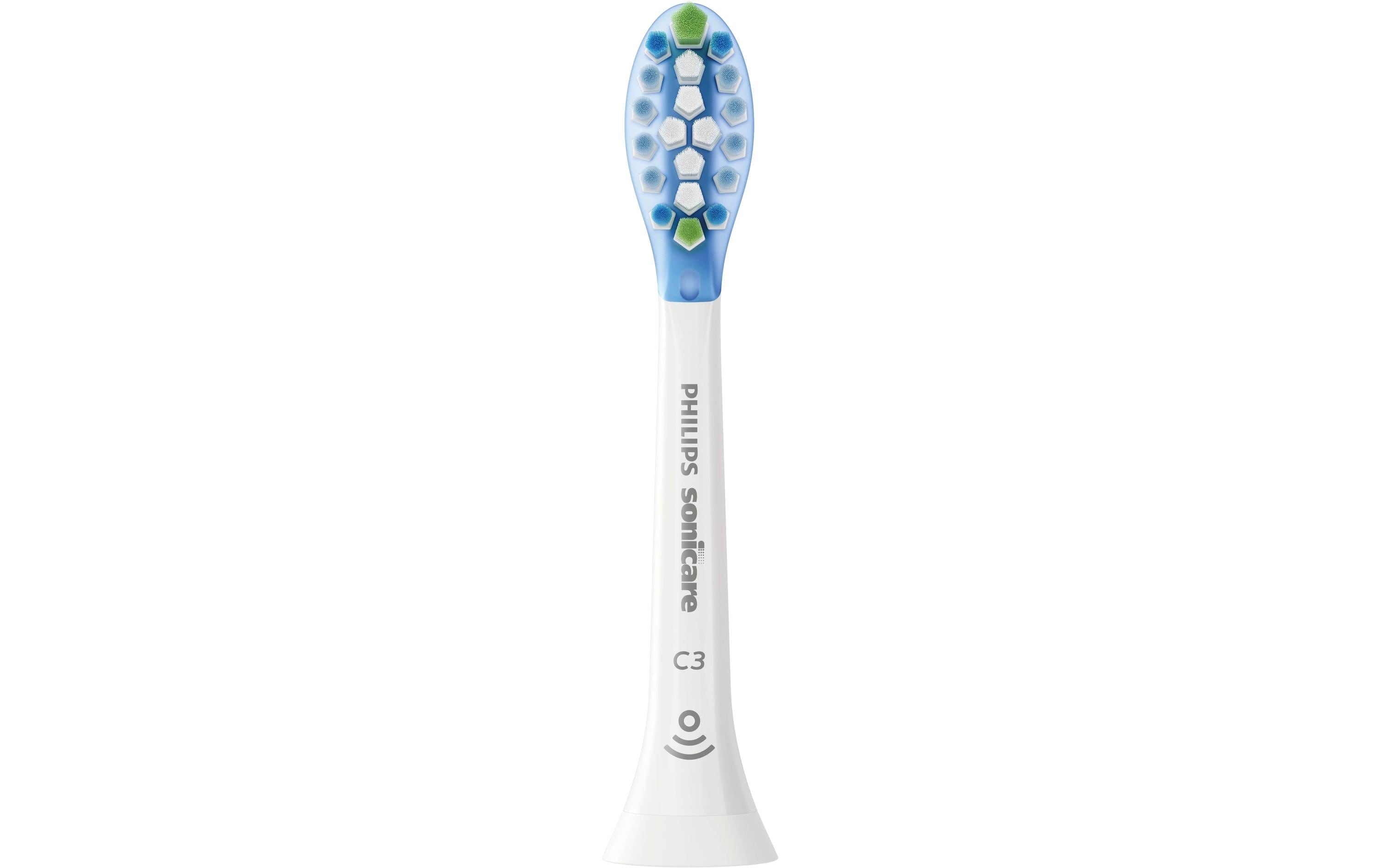 Zahnbürstenkopf C3 Prem. Plaque Defense HX9044/17 4 StückErsatzbürsten für Philips Sonicare Schallzahnbürsten