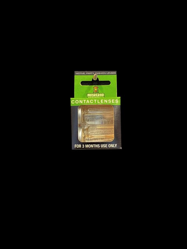 Party-linser hvite 3 mnd zombie fargede linser halloween kule crazy skumle