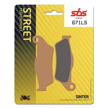 Plaquettes de freins SBS 671LS Sinter Métal Fritté arriere