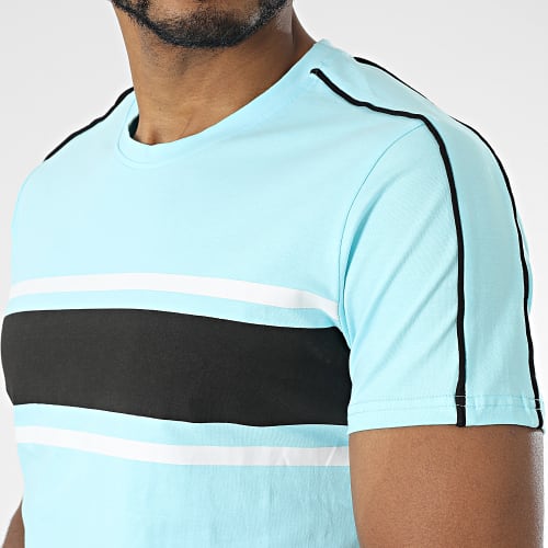 Ensemble Tee Shirt Et Short Jogging E384 Bleu Clair