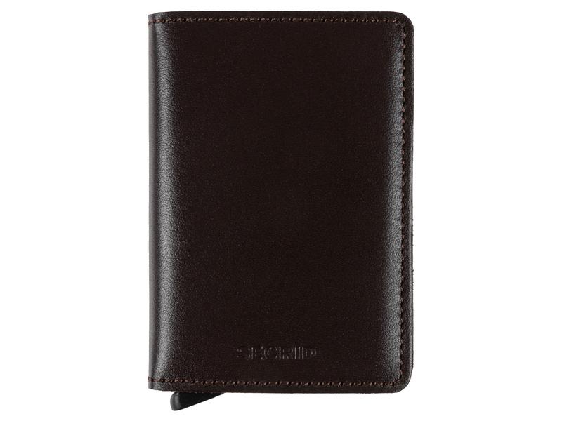 SECRID Portemonnaie Slimwallet Original Dark Brown Noten- und Karten-Portemonnaie mit RFID-Schutz