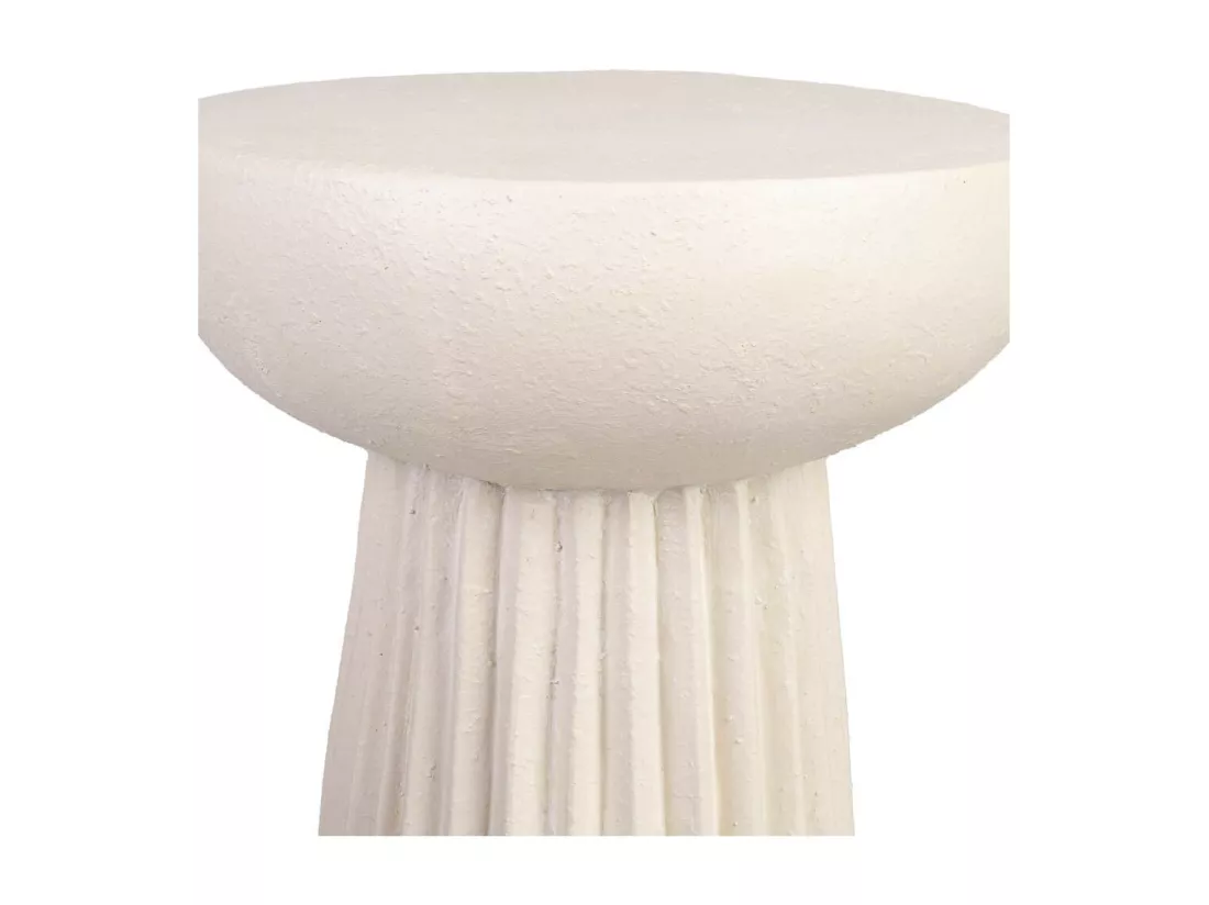 Table d'appoint en magnésium blanc 38x38x46