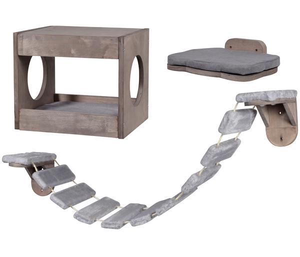 dobar® petlife Katzenmöbelset, inkl. Leiter,