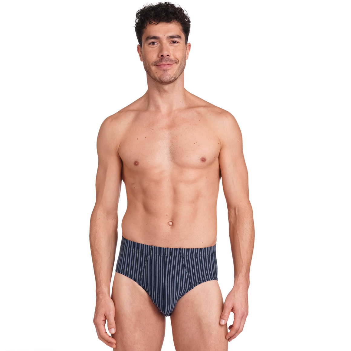 VanVaan Herren Slip mit Streifen dunkelblau