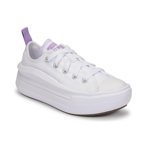Converse - CHUCK TAYLOR ALL STAR MOVE CANVAS OX - Blanc / Rose