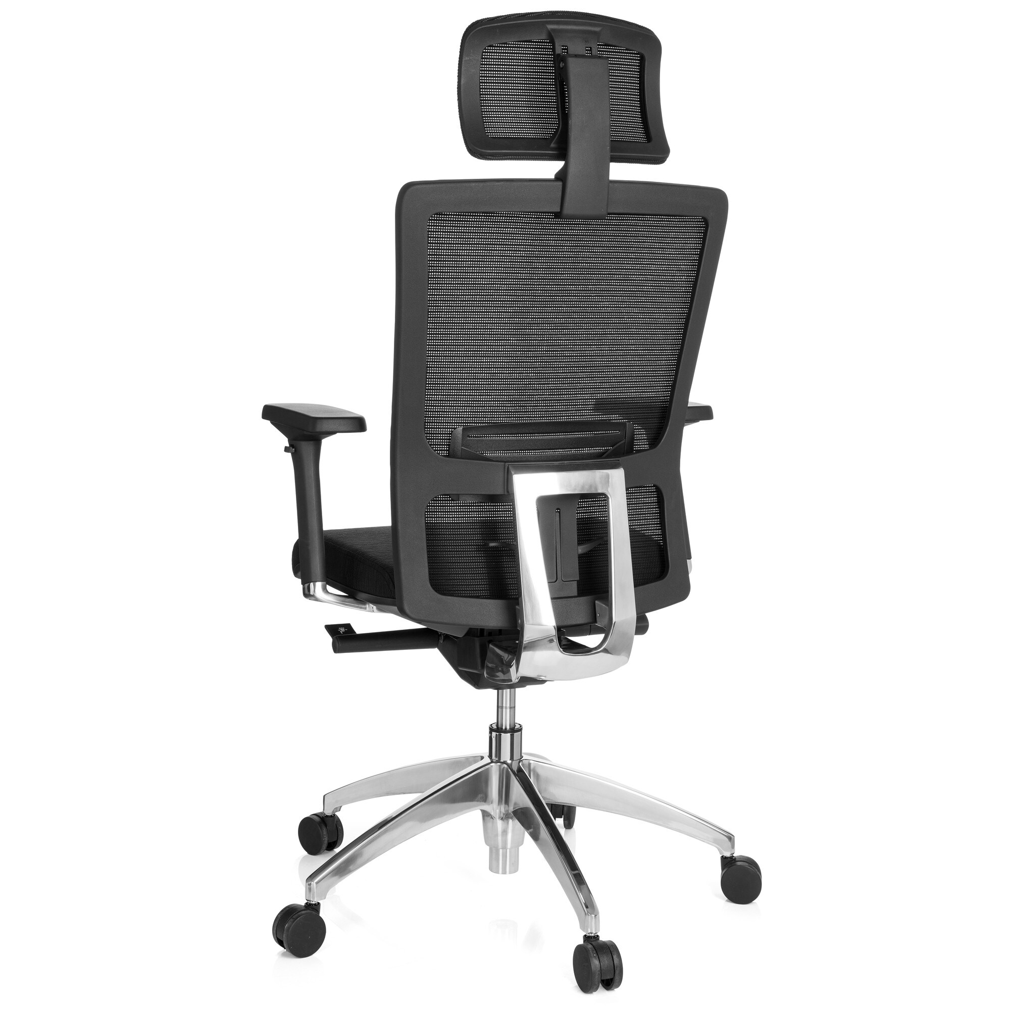 Profi Bürostuhl ASTRA LUX Stoff/Netzstoff mit Armlehnen (höhenverstellbar) hjh OFFICE